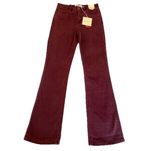 Lovervet By Vervet High Rise Boot Cut Jeans Size 28/7 Tummy Control Stretch Rose